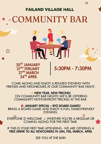 Community Bar poster